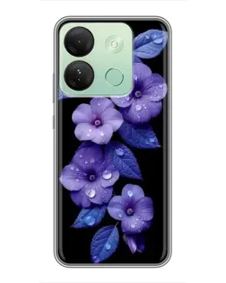 Чохол для Infinix Smart 7 HD з картинкою «Фіолетові квіти з росою» Чохол для Infinix Smart 7 HD з картинкою «Фіолетові квіти з росою»