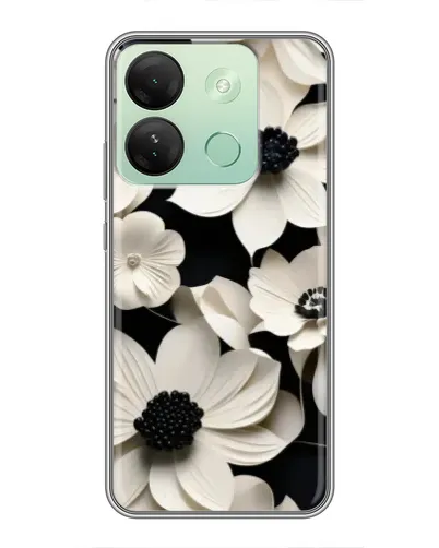 Чехол для Infinix Smart 7 HD с картинкой «Объемные белые цветы» Чехол для Infinix Smart 7 HD с картинкой «Объемные белые цветы»