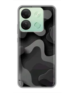 Чохол для Infinix Smart 7 HD з картинкою «Темний абстрактний камуфляж»