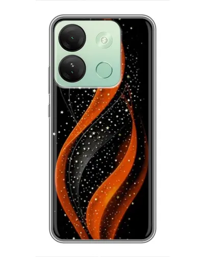 Чехол для Infinix Smart 7 HD с картинкой «Огненная звездная волна»