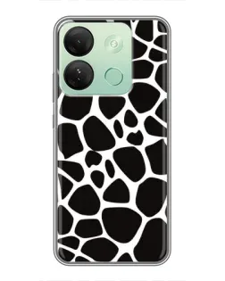 Чехол для Infinix Smart 7 HD с картинкой «Черно-белый жираф»