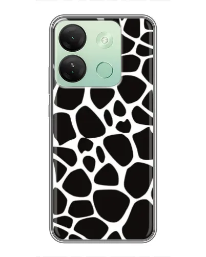 Чехол для Infinix Smart 7 HD с картинкой «Черно-белый жираф»