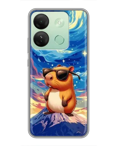 Чехол для Infinix Smart 7 HD с картинкой «Капибара Ван Гога»