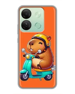 Чохол для Infinix Smart 7 HD з картинкою «Капібара на скутері» Чохол для Infinix Smart 7 HD з картинкою «Капібара на скутері»