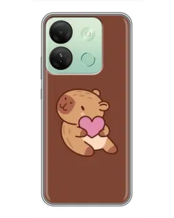 Чохол для Infinix Smart 7 HD з картинкою «Капібара з серцем» Чохол для Infinix Smart 7 HD з картинкою «Капібара з серцем»