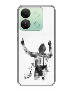 Чохол для Infinix Smart 7 HD з картинкою «Чорно-білий силует Мессі» Чохол для Infinix Smart 7 HD з картинкою «Чорно-білий силует Мессі»