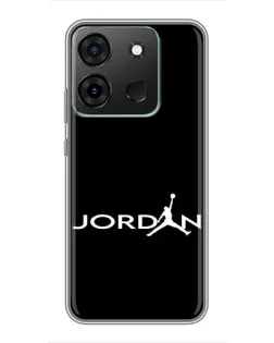 Чехол для Infinix Smart 7 с картинкой «Jordan White Logo»