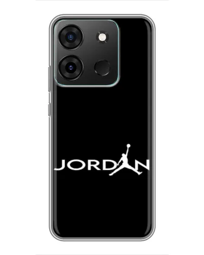 Чехол для Infinix Smart 7 с картинкой «Jordan White Logo»