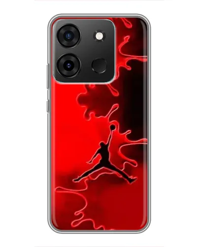 Чехол для Infinix Smart 7 с картинкой «Jordan Red Smoke»