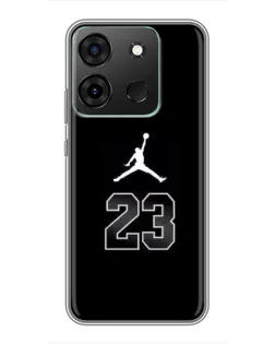 Чехол для Infinix Smart 7 с картинкой «Jordan Flight 23»