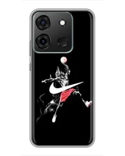Чехол для Infinix Smart 7 с картинкой «Jordan Jumpman»
