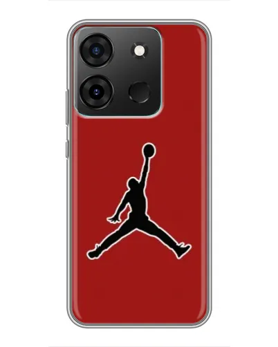 Чехол для Infinix Smart 7 с картинкой «Jordan Red Back»