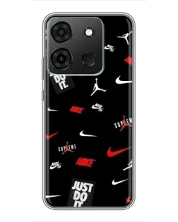 Чехол для Infinix Smart 7 с картинкой «Nike Mix Pattern»
