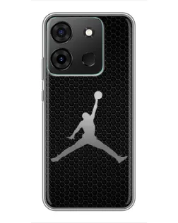 Чехол для Infinix Smart 7 с картинкой «Jordan Dark Carbon»