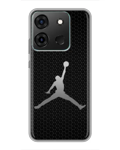 Чехол для Infinix Smart 7 с картинкой «Jordan Dark Carbon»