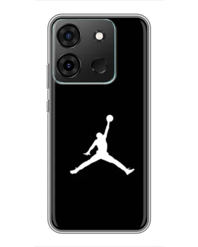 Чехол для Infinix Smart 7 с картинкой «Jordan Silhouette»