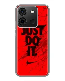 Чехол для Infinix Smart 7 с картинкой «Nike Just Do It»