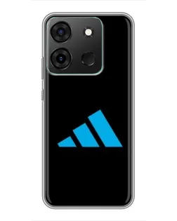 Чехол для Infinix Smart 7 с картинкой «Adidas Cyan Logo»