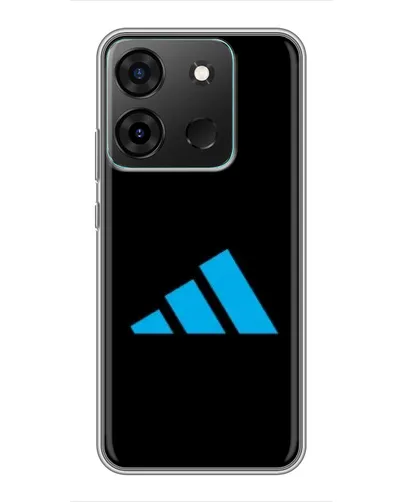 Чехол для Infinix Smart 7 с картинкой «Adidas Cyan Logo»