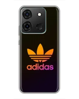 Чехол для Infinix Smart 7 с картинкой «Градиент Adidas»
