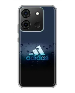 Чехол для Infinix Smart 7 с картинкой «Adidas Water Drops»