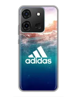 Чехол для Infinix Smart 7 с картинкой «Океанская глубина адидас»
