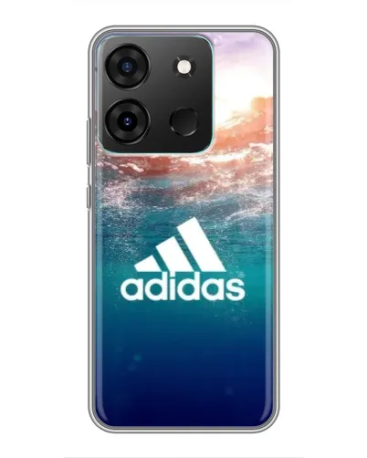 Чехол для Infinix Smart 7 с картинкой «Океанская глубина адидас»