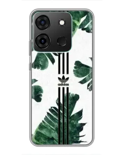 Чехол для Infinix Smart 7 с картинкой «Пальмовые листья адидас»