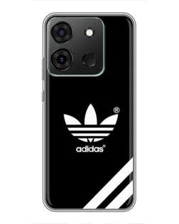 Чехол для Infinix Smart 7 с картинкой «Adidas с диагональными полосами»