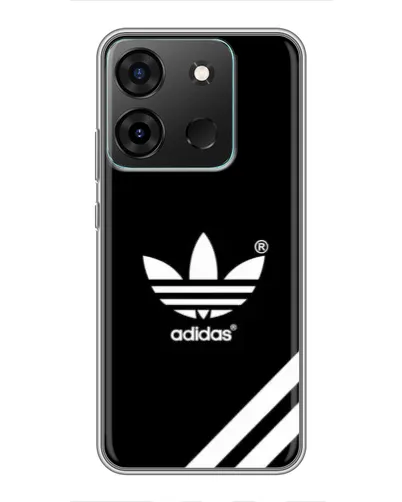 Чехол для Infinix Smart 7 с картинкой «Adidas с диагональными полосами»
