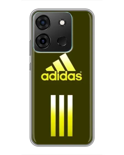 Чехол для Infinix Smart 7 с картинкой «Оливковый градиент Adidas»