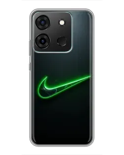 Чохол для Infinix Smart 7 з картинкою «Неоновий контур Nike» Чохол для Infinix Smart 7 з картинкою «Неоновий контур Nike»