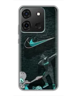 Чохол для Infinix Smart 7 з картинкою «Спортивний арт Nike» Чохол для Infinix Smart 7 з картинкою «Спортивний арт Nike»
