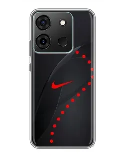 Чехол для Infinix Smart 7 с картинкой «Абстрактный дизайн Nike»