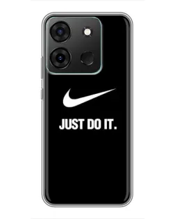 Чехол для Infinix Smart 7 с картинкой «Классический принт Nike»