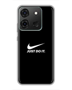Чехол для Infinix Smart 7 с картинкой «Минимализм от Nike»