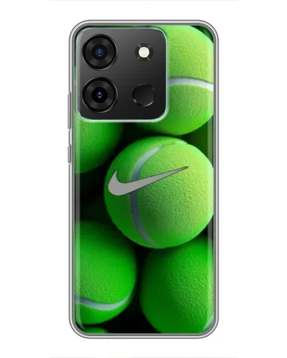 Чехол для Infinix Smart 7 с картинкой «Теннисные мячи Найк»