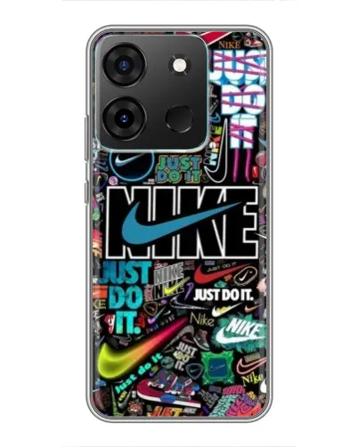 Чехол для Infinix Smart 7 с картинкой «Яркий коллаж Nike» Чехол для Infinix Smart 7 с картинкой «Яркий коллаж Nike»