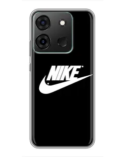 Чехол для Infinix Smart 7 с картинкой «Мазки краски Nike»