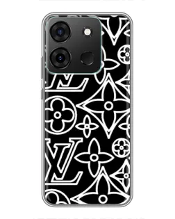 Чохол для Infinix Smart 7 з картинкою «Чорно-білий візерунок LV» Чохол для Infinix Smart 7 з картинкою «Чорно-білий візерунок LV»