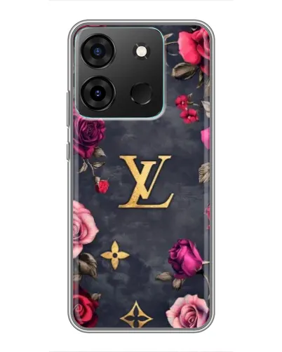 Чохол для Infinix Smart 7 з картинкою «Квітковий Louis Vuitton»