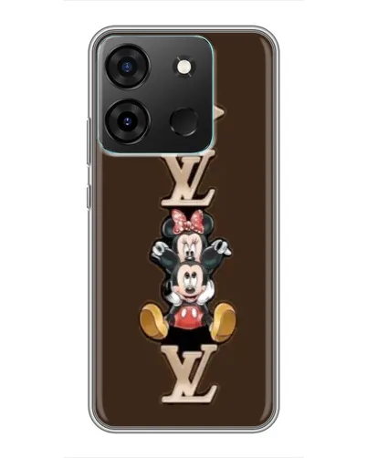 Чохол для Infinix Smart 7 з картинкою «LV та Міккі Маус»