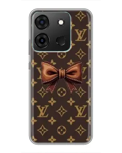 Чохол для Infinix Smart 7 з картинкою «LV з бантом»