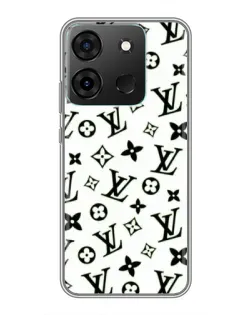 Чохол для Infinix Smart 7 з картинкою «Монохромний хаос LV»