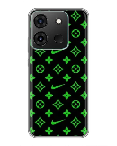 Чохол для Infinix Smart 7 з картинкою «Неоновий принт LV»