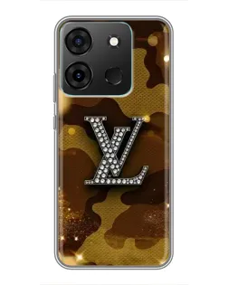 Чохол для Infinix Smart 7 з картинкою «Камуфляжний Louis Vuitton»