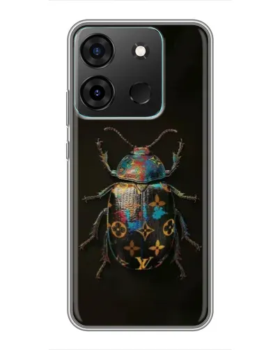 Чохол для Infinix Smart 7 з картинкою «LV — мармуровий принт»