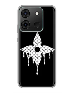 Чохол для Infinix Smart 7 з картинкою «Квіткова монограма»