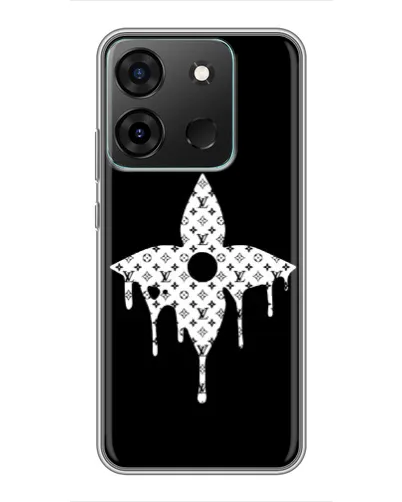 Чохол для Infinix Smart 7 з картинкою «Квіткова монограма»
