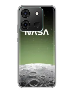Чехол для Infinix Smart 7 с картинкой «NASA — лунный градиент»